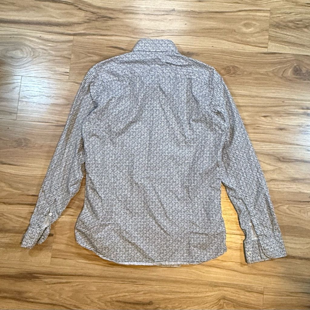 J Brand Bastoncino Men’s Sz M Cotton Shirt Italy Pattern Button Down Size US M / EU 48-50 / 2 - 2 Thumbnail