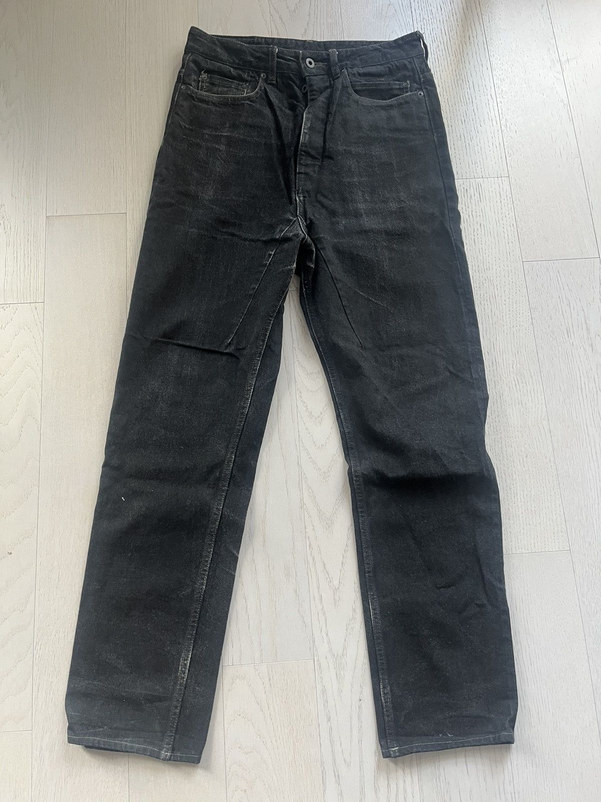 【Rick Owens DRKSHDW】ディストレスド加工 ジーンズ 新品 RICK OWENS DRKSHDW デストロイ加工スキニーデニム 30