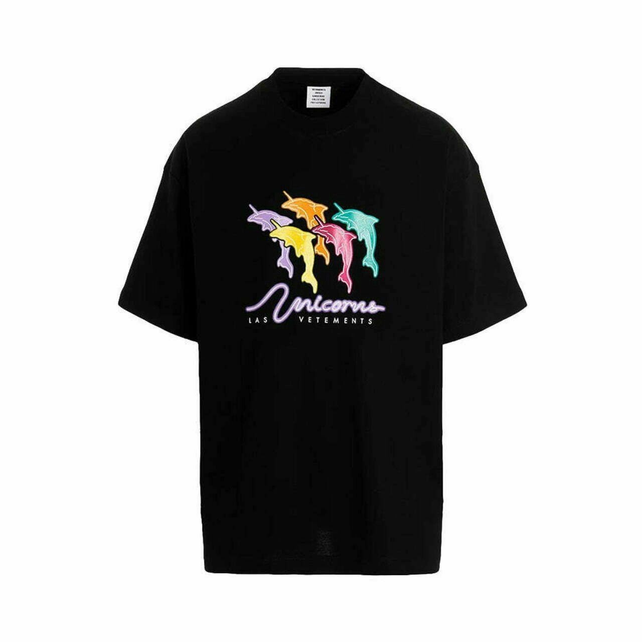 Vetements o1y0924 T-Shirt in Black Size US XL / EU 56 / 4 - 1 Thumbnail