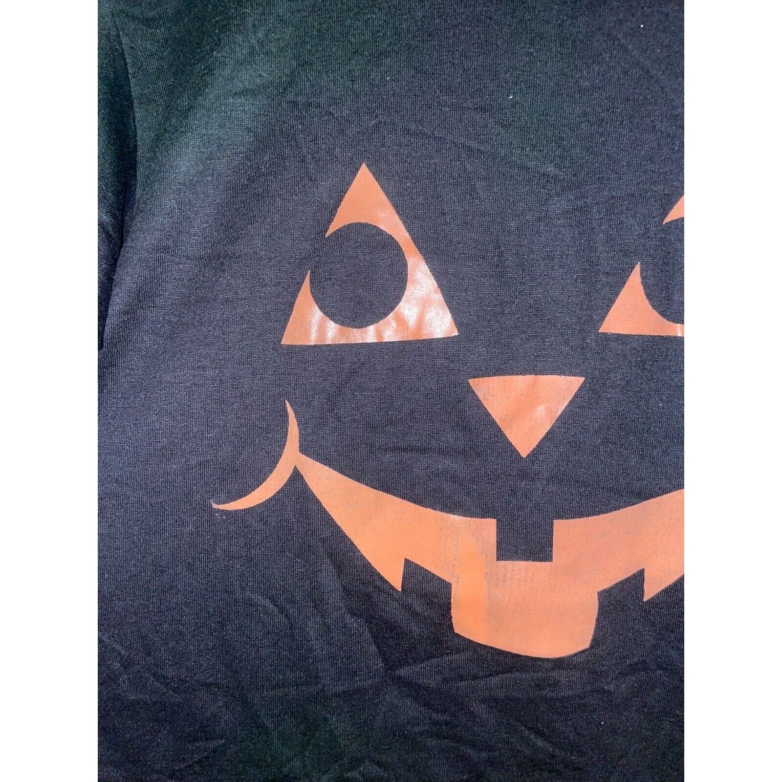 Jerzees 1980s Halloween Jackolantern Pumpkin Black Shirt 80s VTG M Size US M / EU 48-50 / 2 - 4 Thumbnail
