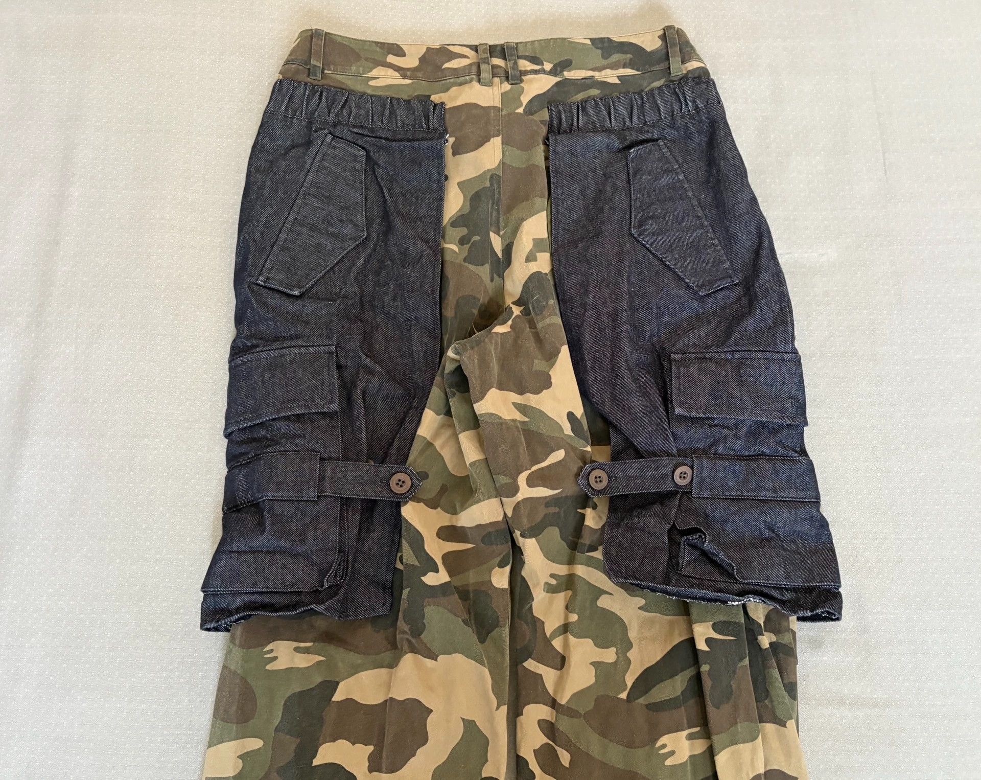 Other Andersson Bell Denim Camo Cargo Pants Button Strap Cuff Size US 32 / EU 48 - 9 Thumbnail