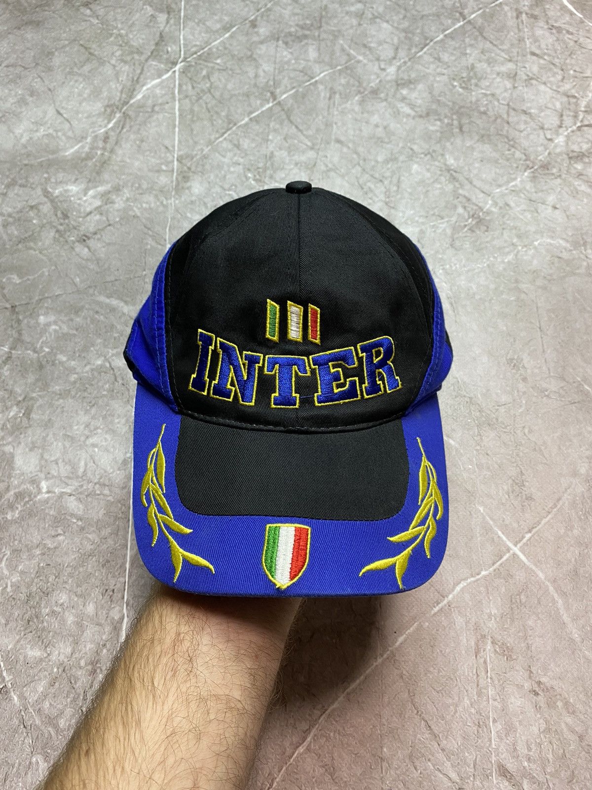 Pre-owned Soccer Jersey X Vintage Inter Milan Cap Hat Psg Newcastle Manchester In Black