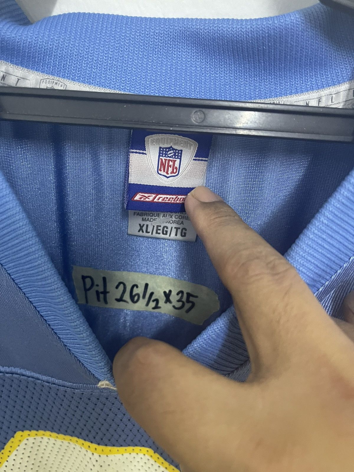 NFL × Reebok × Vintage VINTAGE NFL REEBOK CHARGES JERSEY Size US XL / EU 56 / 4 - 5 Thumbnail