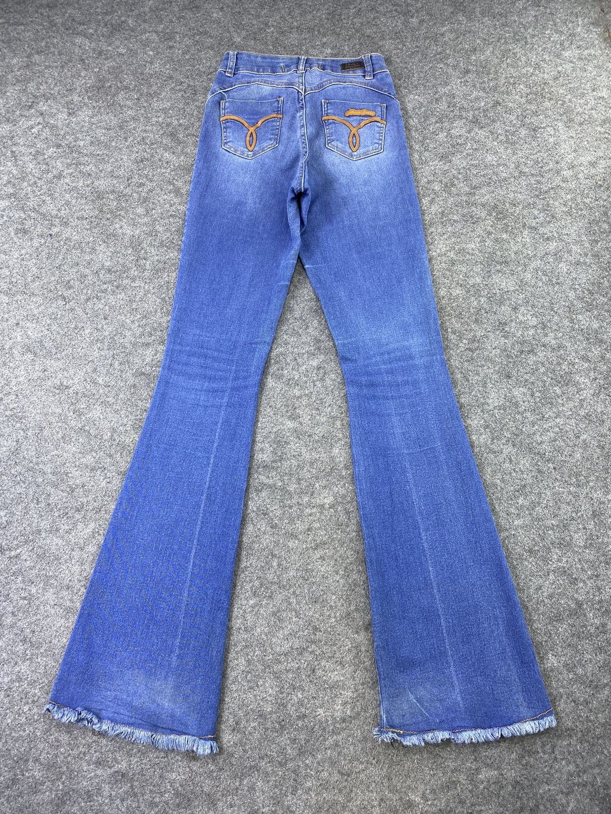 Jean × Other ABUZIV JEANS BLUE WASH FLARE DENIM-J1135 Size 24" / US 00 / IT 34 - 5 Thumbnail