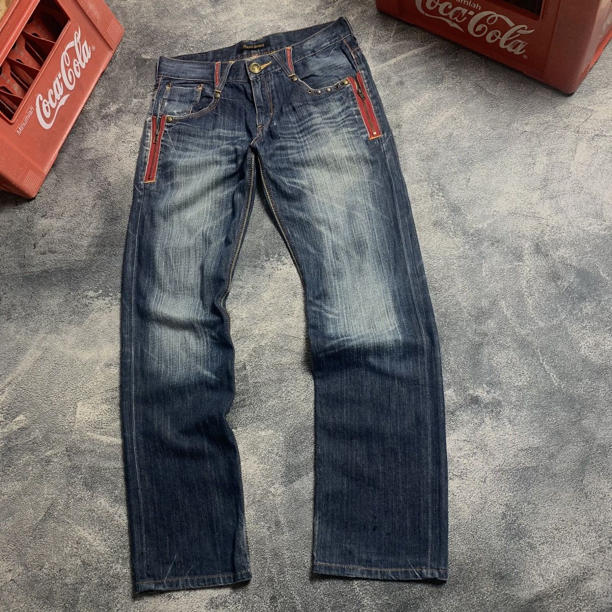 Japanese Brand Rush Hour Fadded jeans Size US 32 / EU 48 - 2 Thumbnail