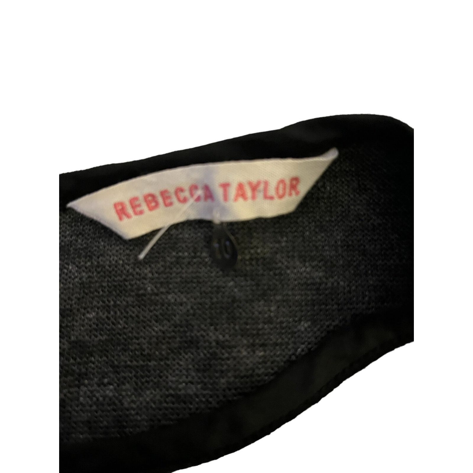 Rebecca Taylor Rebecca Taylor Size 10 Peplum Knit Top with Faux Leather Size L / US 10 / IT 46 - 9 Thumbnail