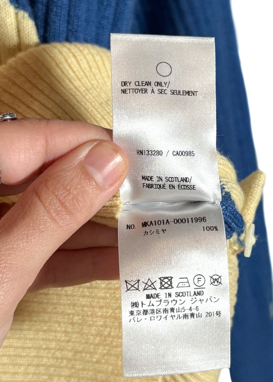 Thom Browne Thom Browne Multicolour Ribbed Cashmere Sweater Size US XL / EU 56 / 4 - 10 Thumbnail