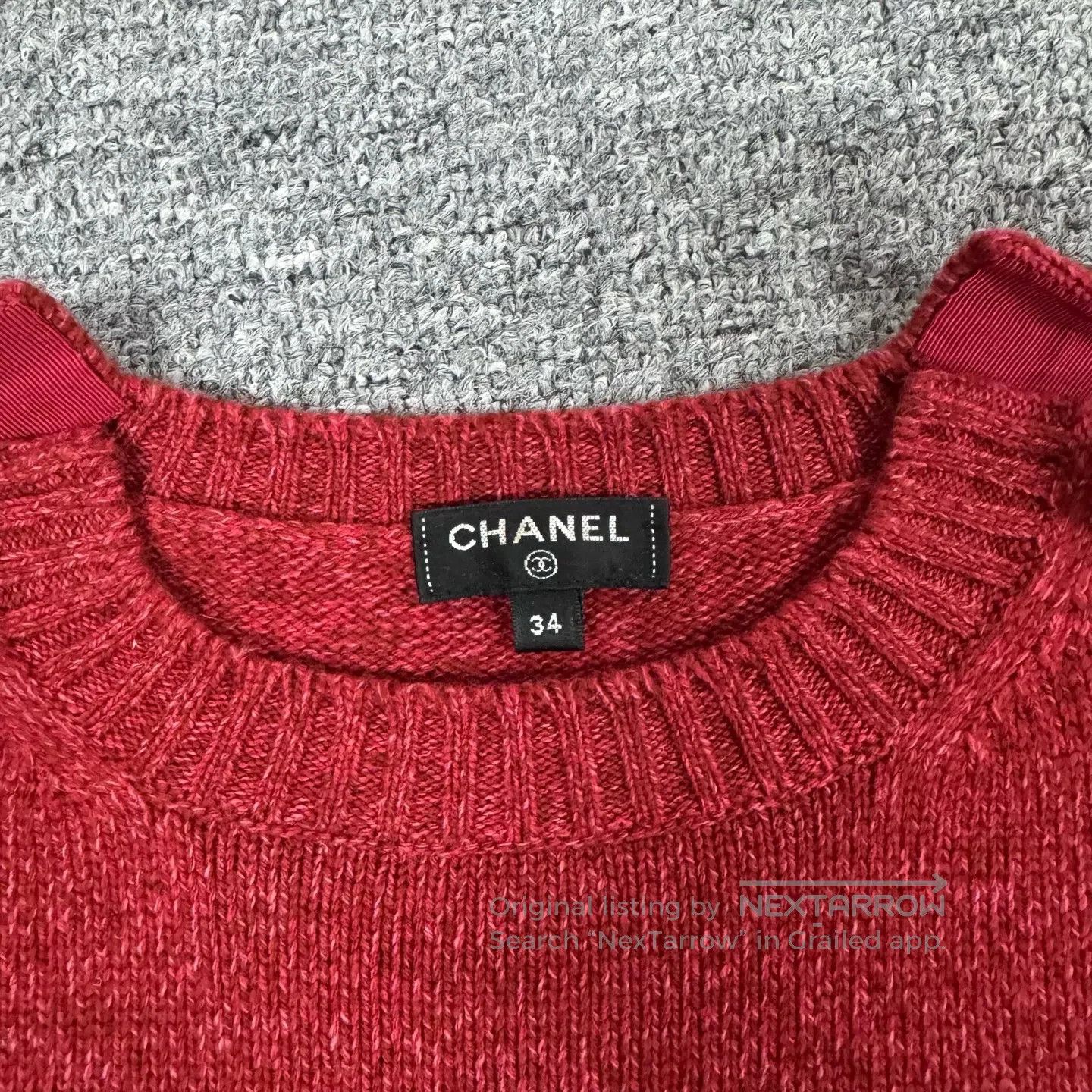 Chanel Chanel size 34 Red knitted dress| Size S / US 4 / IT 40 - 5 Thumbnail