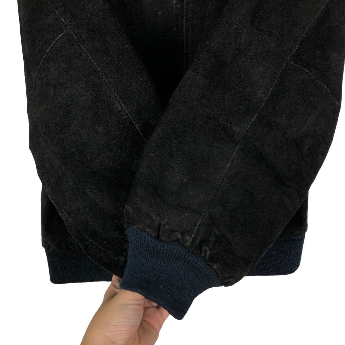 Japanese Brand 🔥Vtg Sunvalley Genuine Leather Bomber Jacket Issey Miyake Size US L / EU 52-54 / 3 - 13 Thumbnail