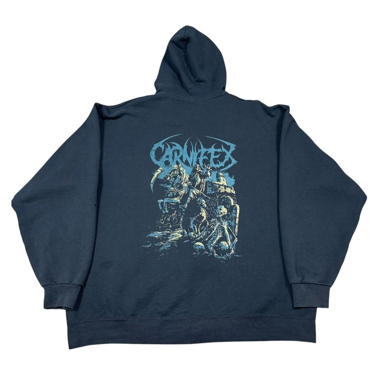 Fruit Of The Loom Carnifex Hardcore Deathcore Zip Hoodie Sweatshirt XL FLAW Size US XL / EU 56 / 4 - 1 Thumbnail