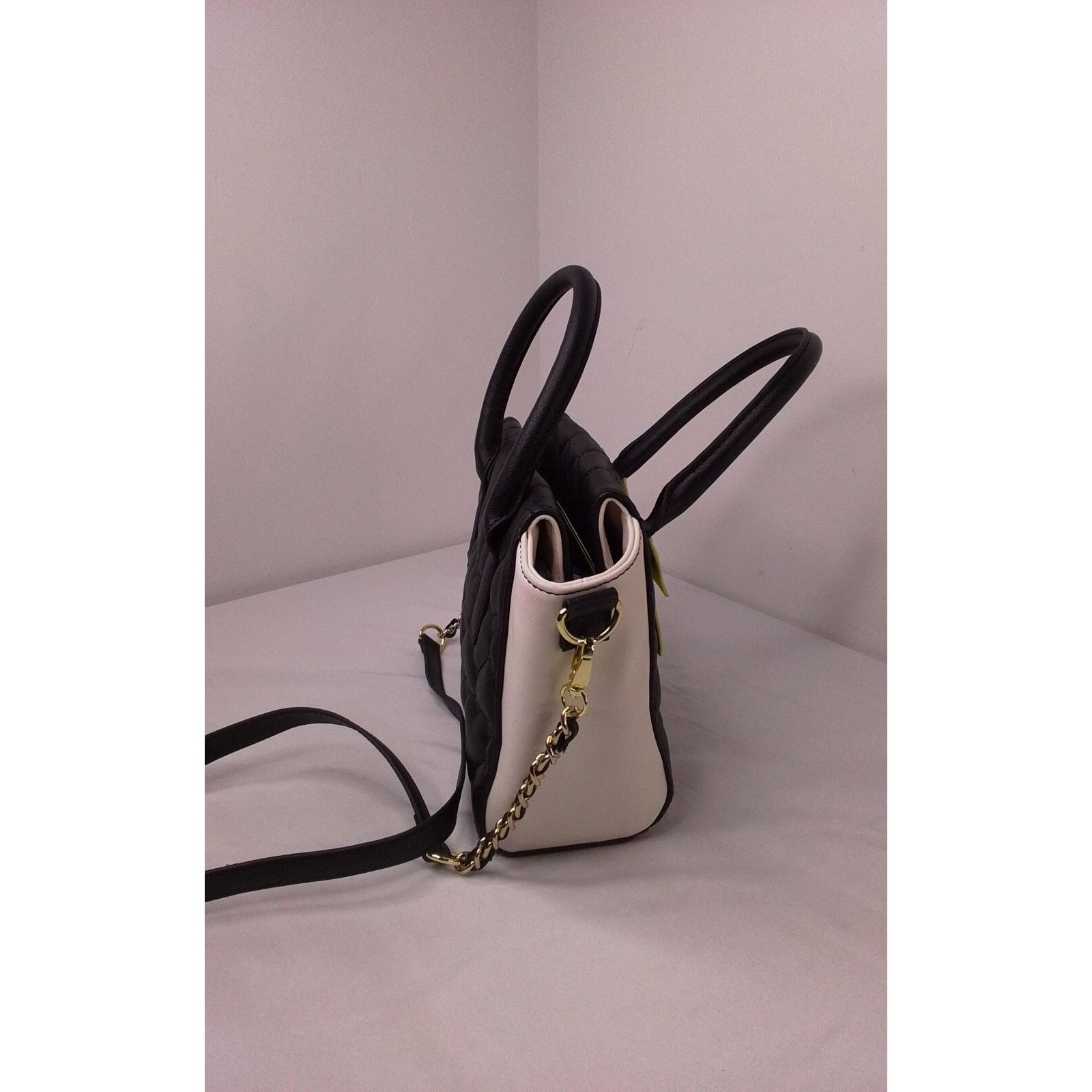 Betsey Johnson Betsey Johnson Bow Handbag Black &White w/ Bow #J2091 Size ONE SIZE - 5 Thumbnail