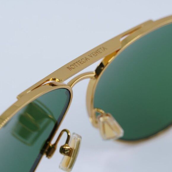 Bottega Veneta Bottega Veneta BV1305S 001 Sunglasses Gold Aviator Frame Size ONE SIZE - 10 Thumbnail