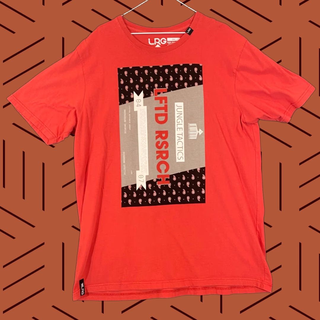 Vintage LRG Shirt Mens 2XL Red Jungle Tactics Tee Short Sleeve Nature Size US XXL / EU 58 / 5 - 1 Thumbnail