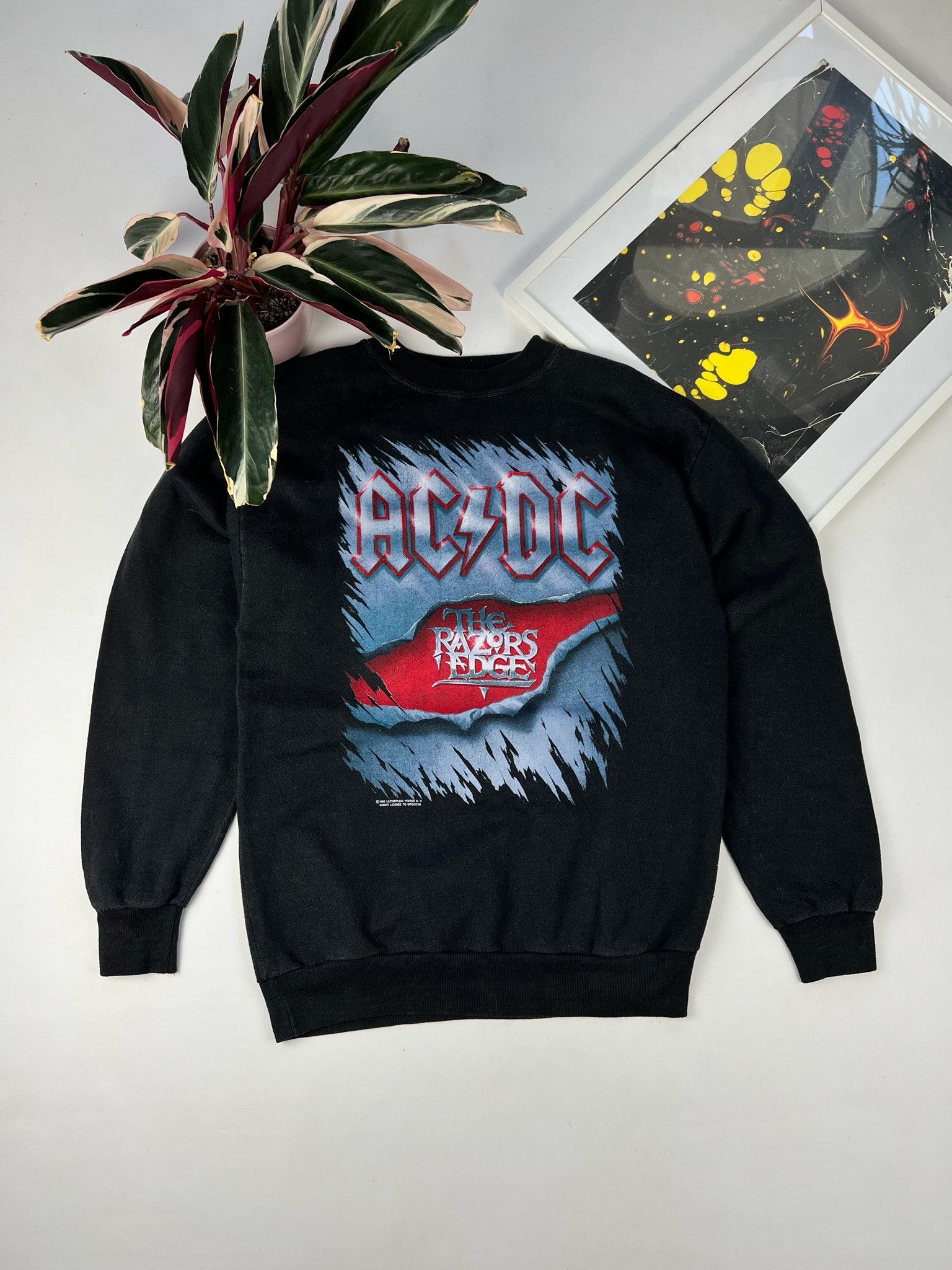Ac/Dc × Band Tees × Vintage Vintage 1990 AC/DC crewneck sweatshirt ...