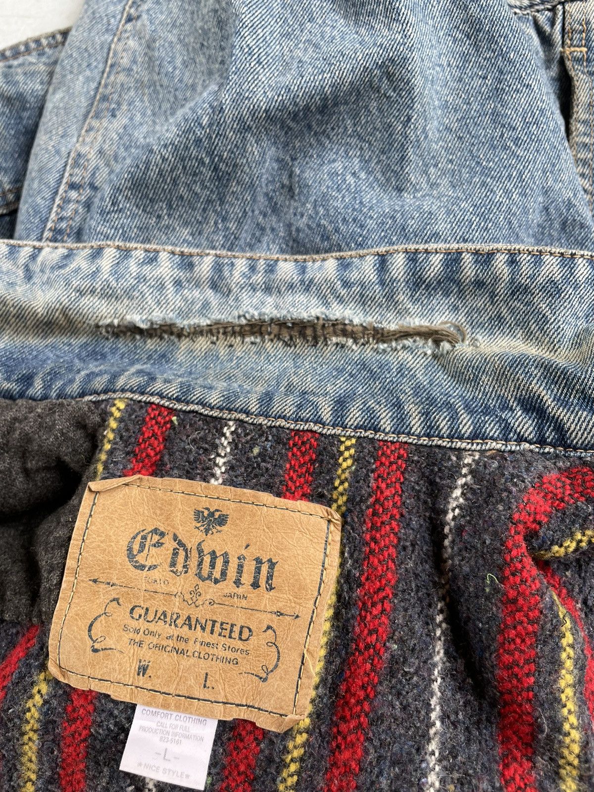 Japanese Brand Vintage Edwin Denim Jacket Size US L / EU 52-54 / 3 - 7 Thumbnail