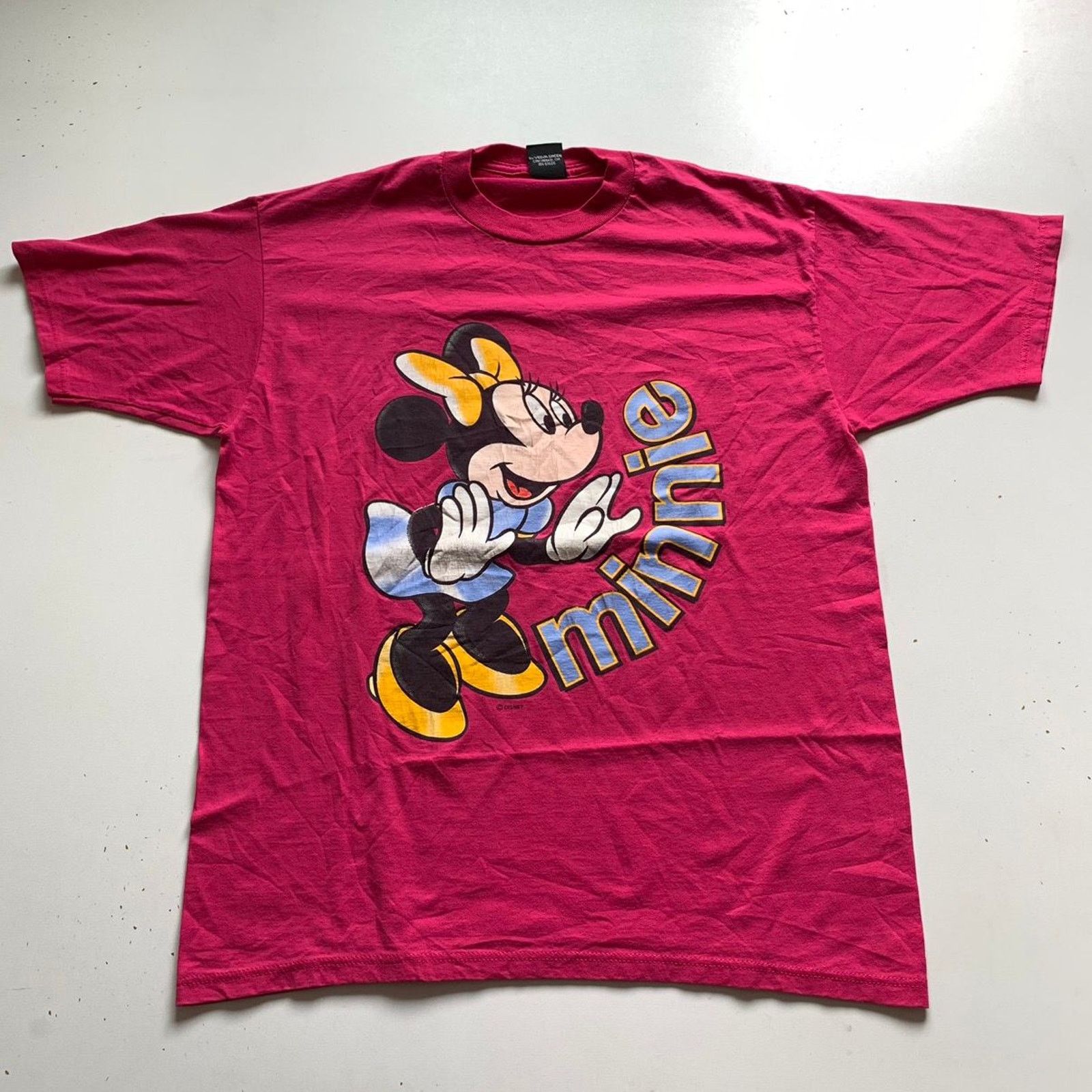 Disney × Mickey Mouse × Vintage Vintage 90s Minnie Mouse Disney Graphic T Shirt Large Pink Size US L / EU 52-54 / 3 - 1 Thumbnail