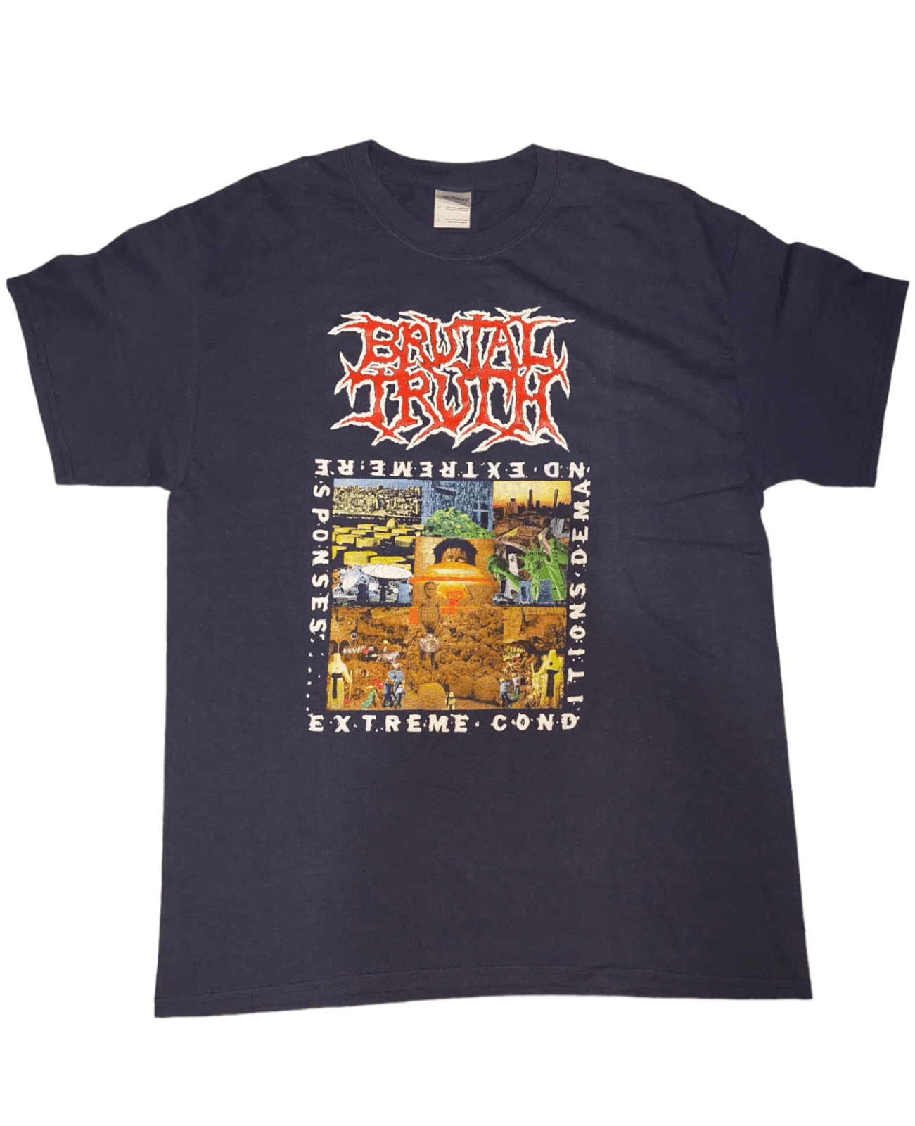 image of Archival Clothing x Band Tees Brutal Truth - Extreme Conditions Demand Extreme Responses in Black (