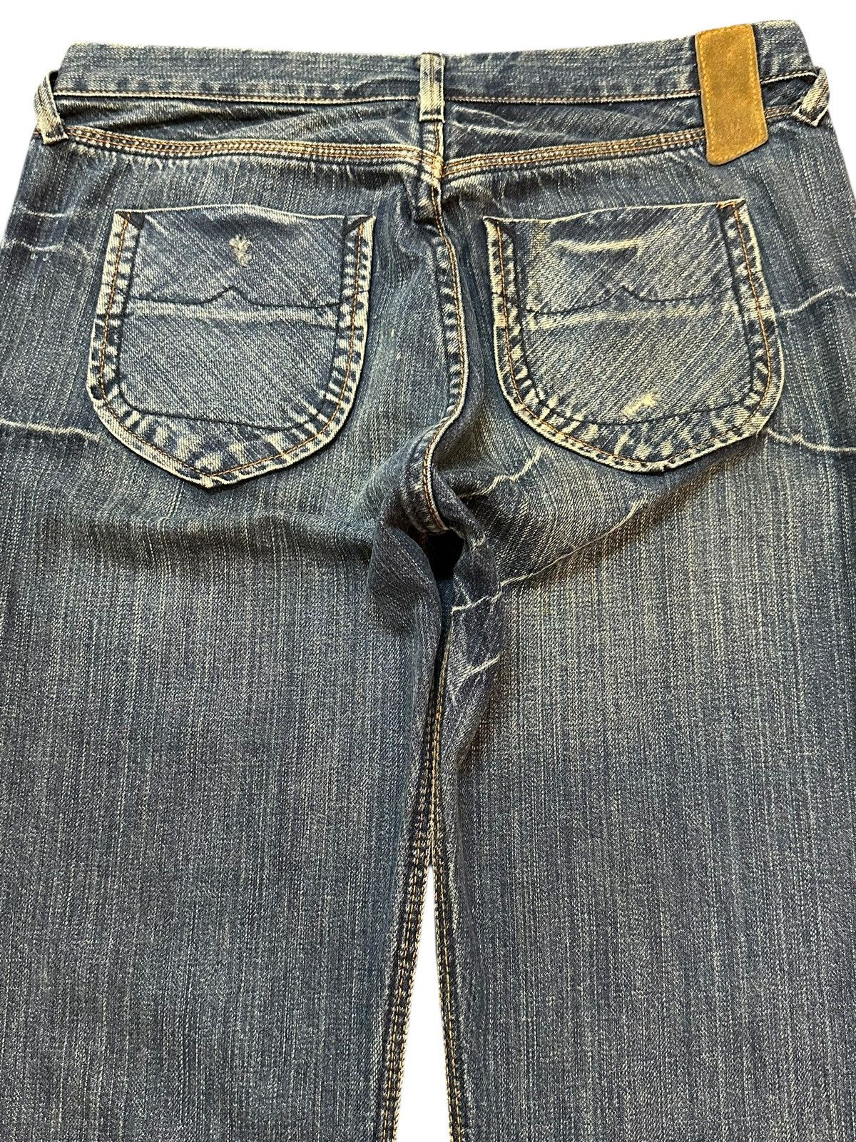 Japanese Brand Vintage Japanese Brand Faded Wash Paint Splatter Style Jeans Size US 28 / EU 44 - 5 Thumbnail