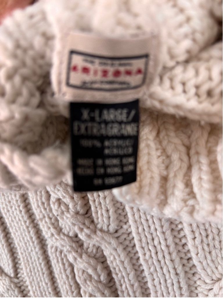 Arizona Jean Co. Arizona Men's Sweater XL Beige Size XL / US 12-14 / IT 48-50 - 6 Thumbnail