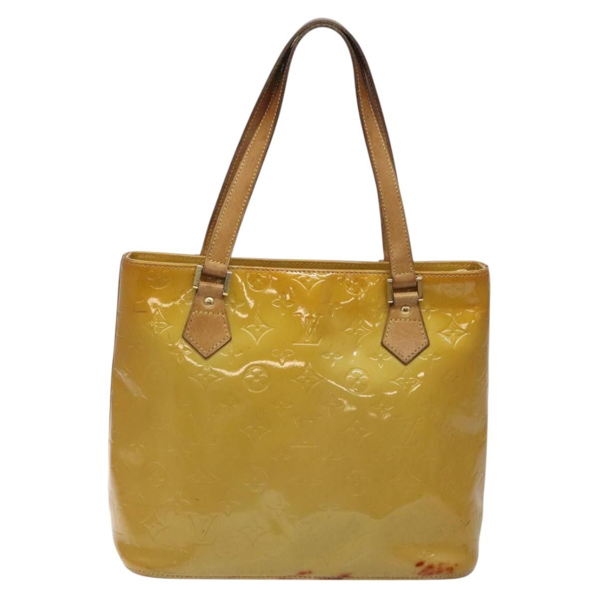 Louis Vuitton LOUIS VUITTON Monogram Vernis Houston Hand Bag Beige M91004 Size ONE SIZE - 2 Thumbnail