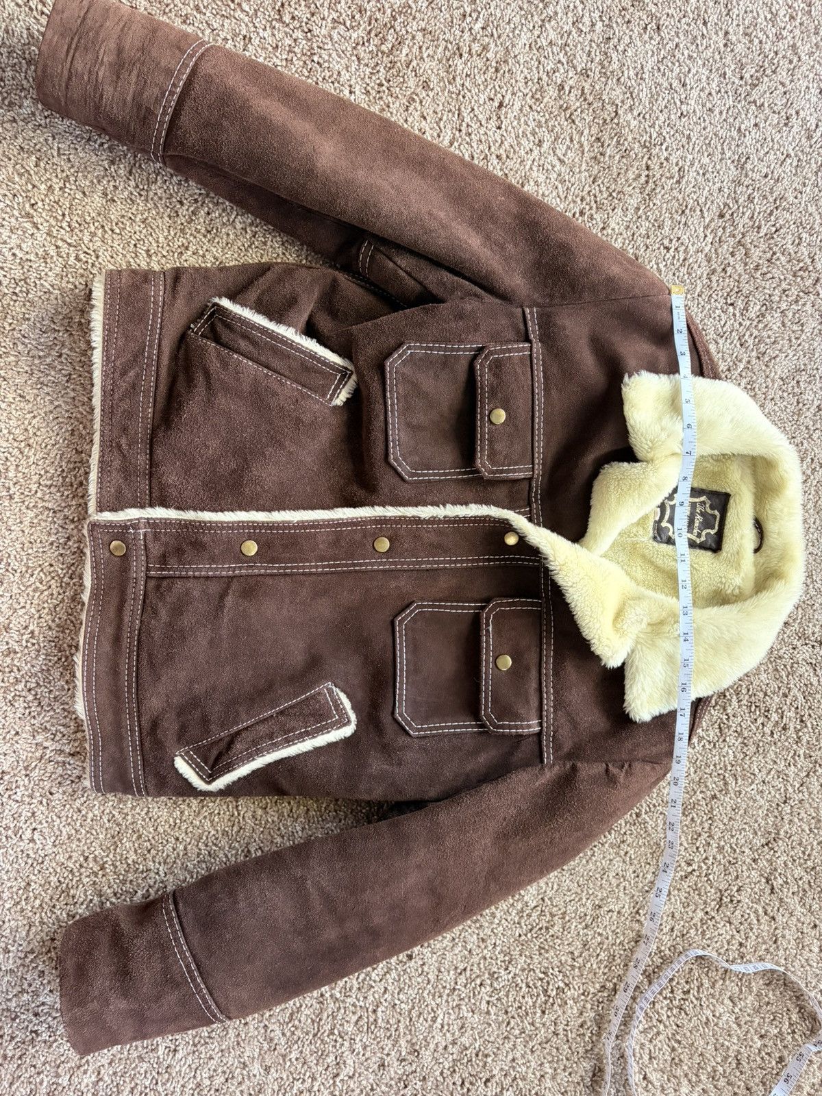 Other Korean Sherpa Trucker Brown Jacket Size M / US 6-8 / IT 42-44 - 4 Thumbnail