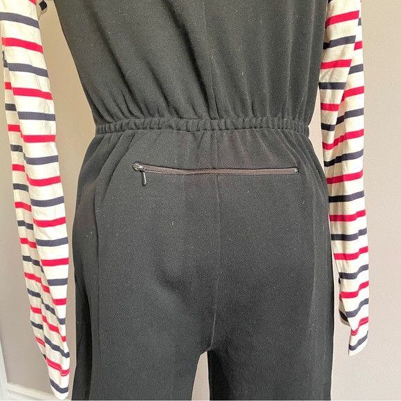 Vintage Vintage TRO Black Cropped Sleeveless Ski Jumpsuit - S Size 28" / US 6 / IT 42 - 9 Thumbnail