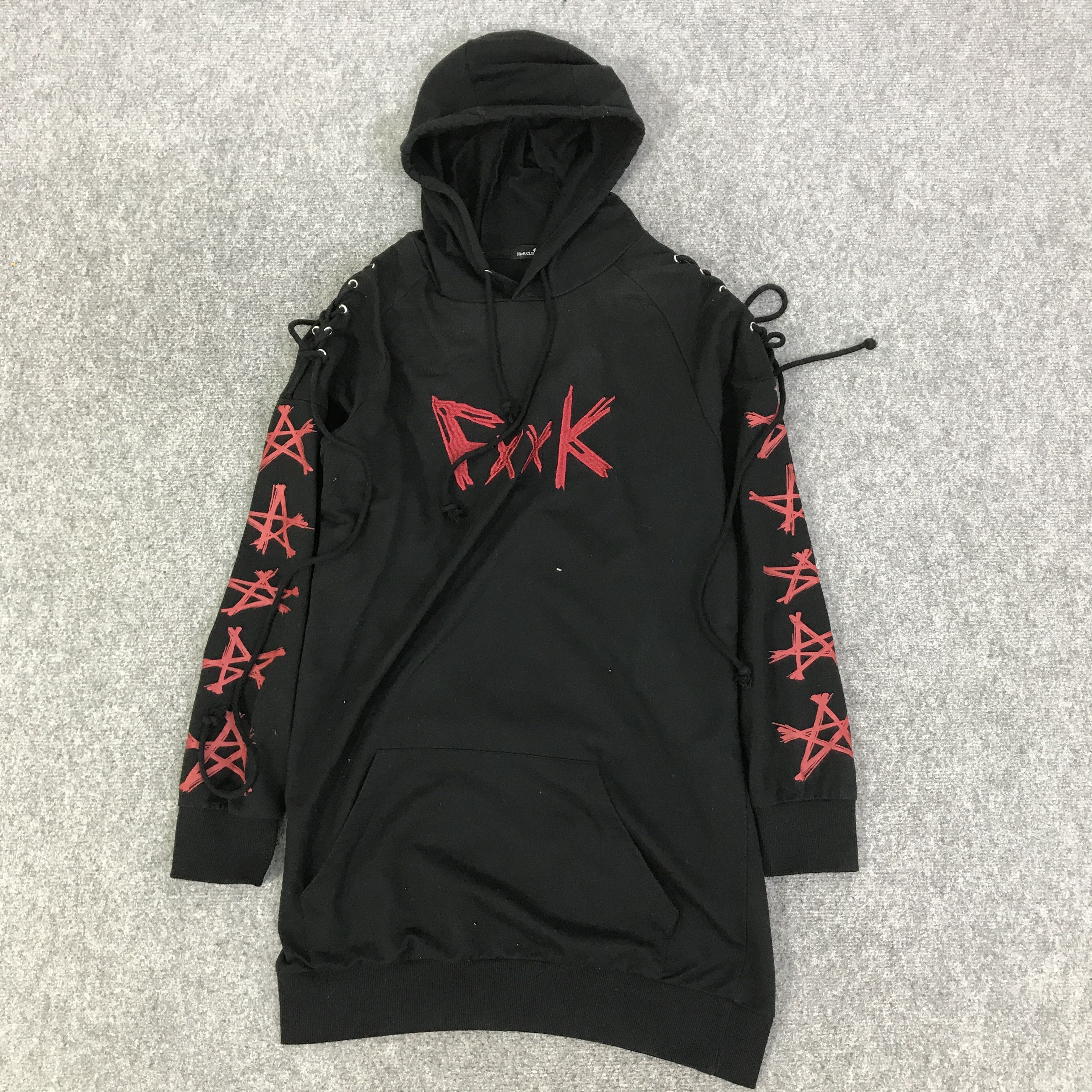 Japanese Brand NIER CLOTHING JAPAN STYLE PUNK HOODIES SWEATSHIRT K103B9 Size US L / EU 52-54 / 3 - 1 Thumbnail