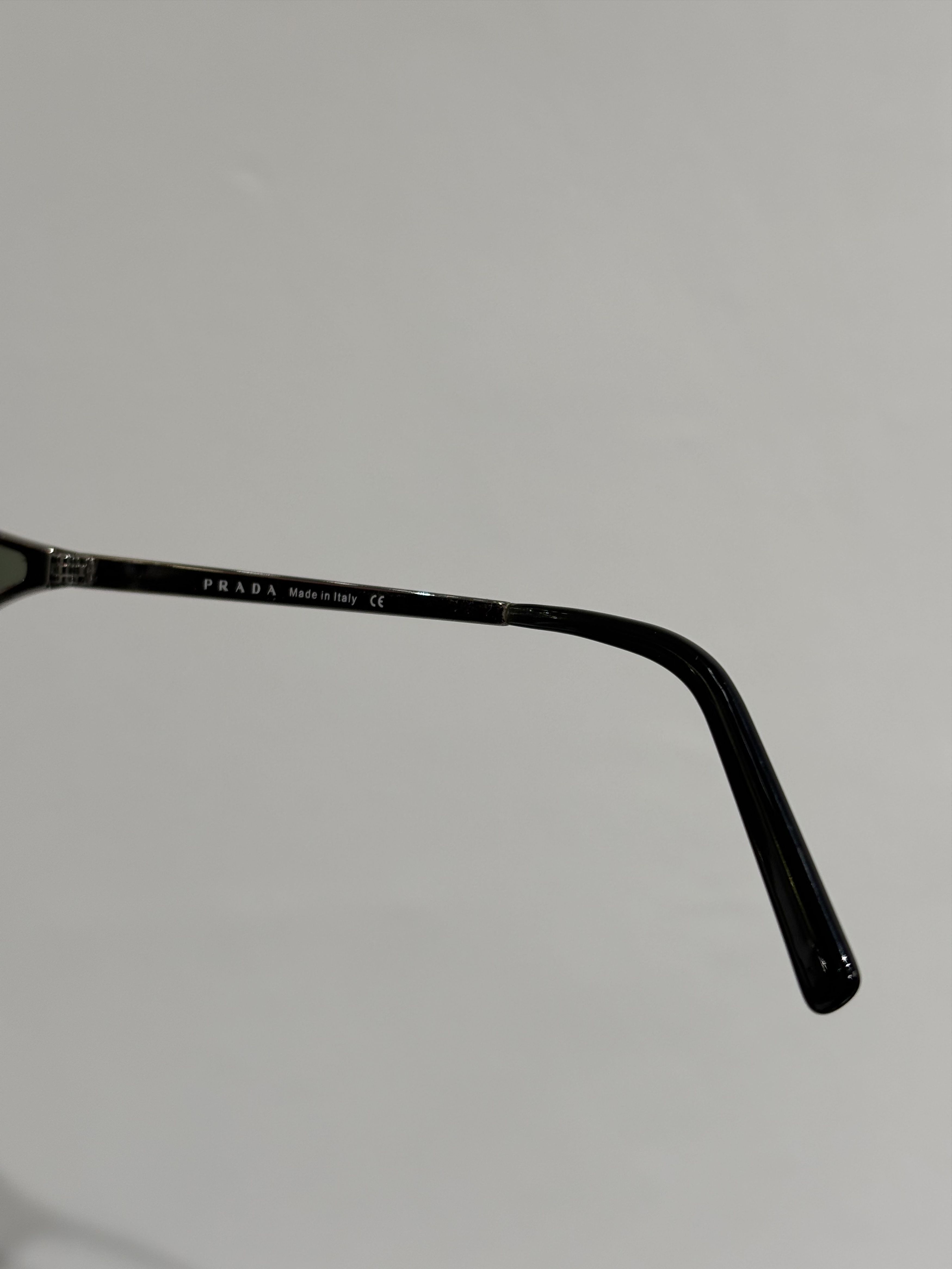 Prada PRADA Sunglasses 2004 Rimless Sport Metal Frame Shield RI715 Size ONE SIZE - 8 Thumbnail