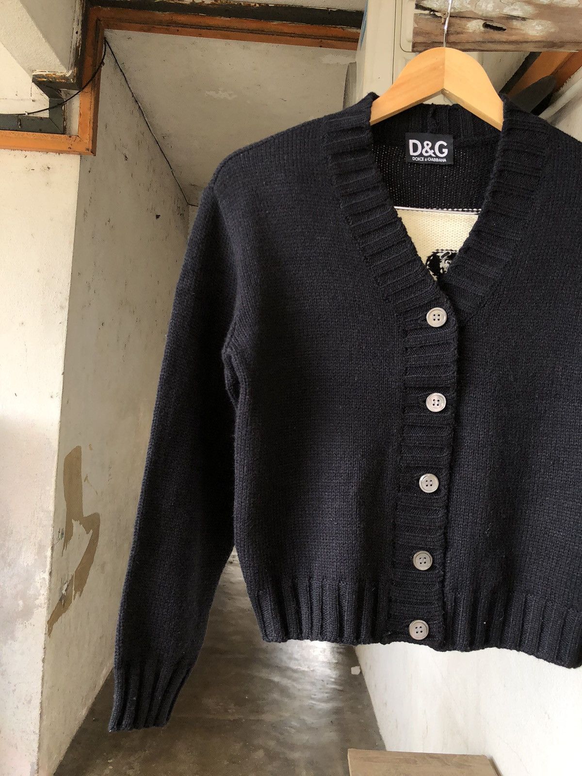 Dolce & Gabbana Vintage 90s Dolce & Gabbana Big Logo Crop Knitwear Size S / US 4 / IT 40 - 6 Thumbnail