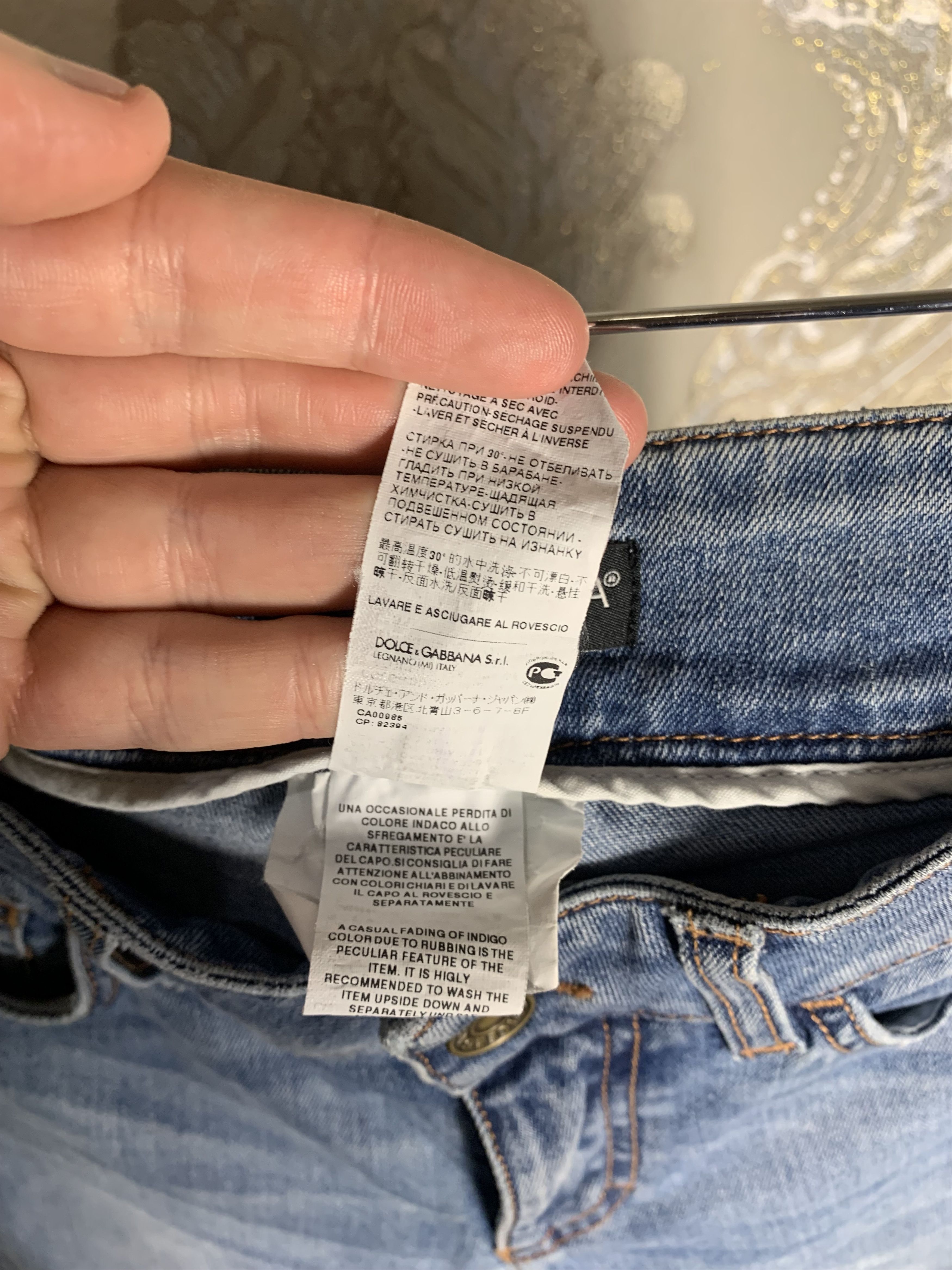 Dolce & Gabbana VINTAGE DOLCE & GABBANA ITALIAN DESIGNER DENIM JEANS BAGGY Size 38" / US 16 / IT 52 - 6 Thumbnail