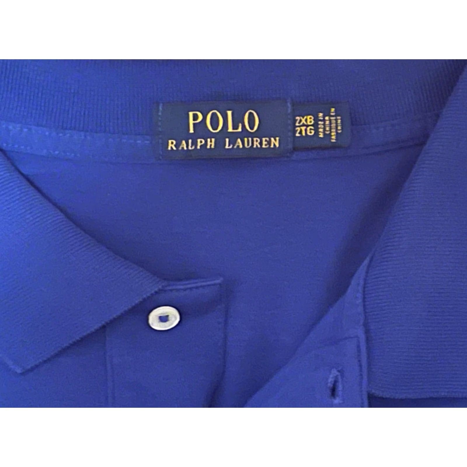 Polo Ralph Lauren Polo Ralph Lauren Polo Mens 2XB Blue Short Sleeve Collared Solid Cotton Knit Embroidered Breathable Lightweight Moisture Wicking Golf Logo Sports Size US XXL / EU 58 / 5 - 3 Thumbnail