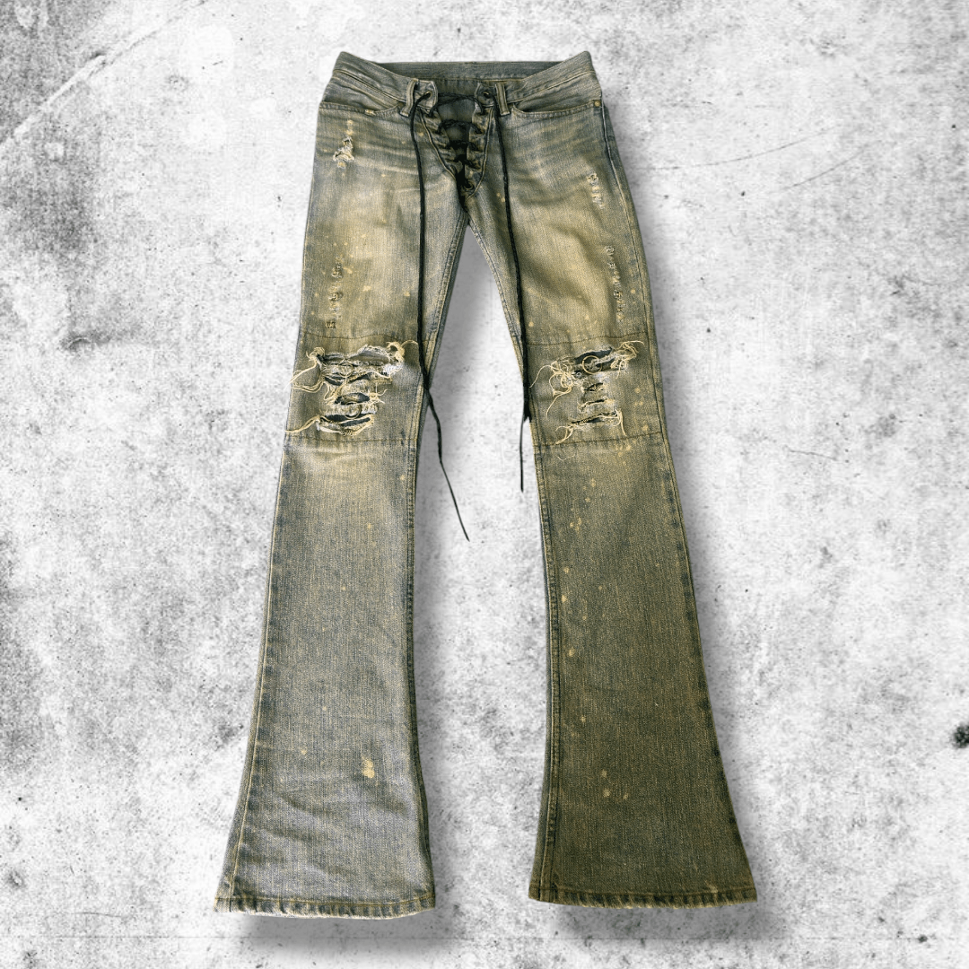 ifsixwasnine kelara ケララ If Six Was Nine If Six Was Nine SBCM Zebra Lace up Denim | Grailed