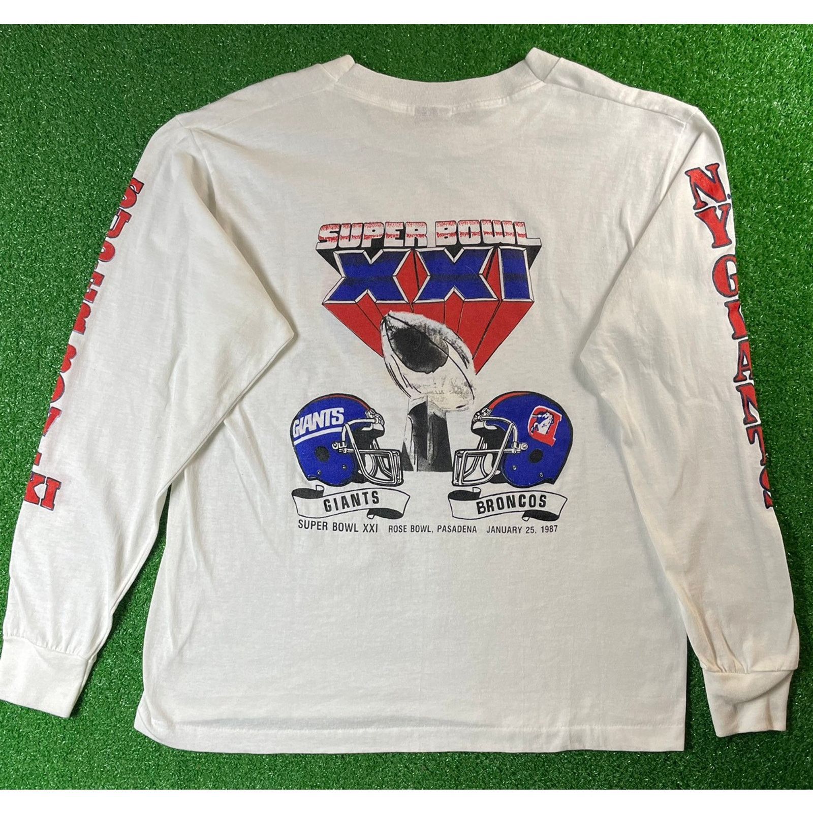NFL × Vintage Vintage 1987 New York Giants Super Bowl Large Shirt USA Size US L / EU 52-54 / 3 - 5 Thumbnail