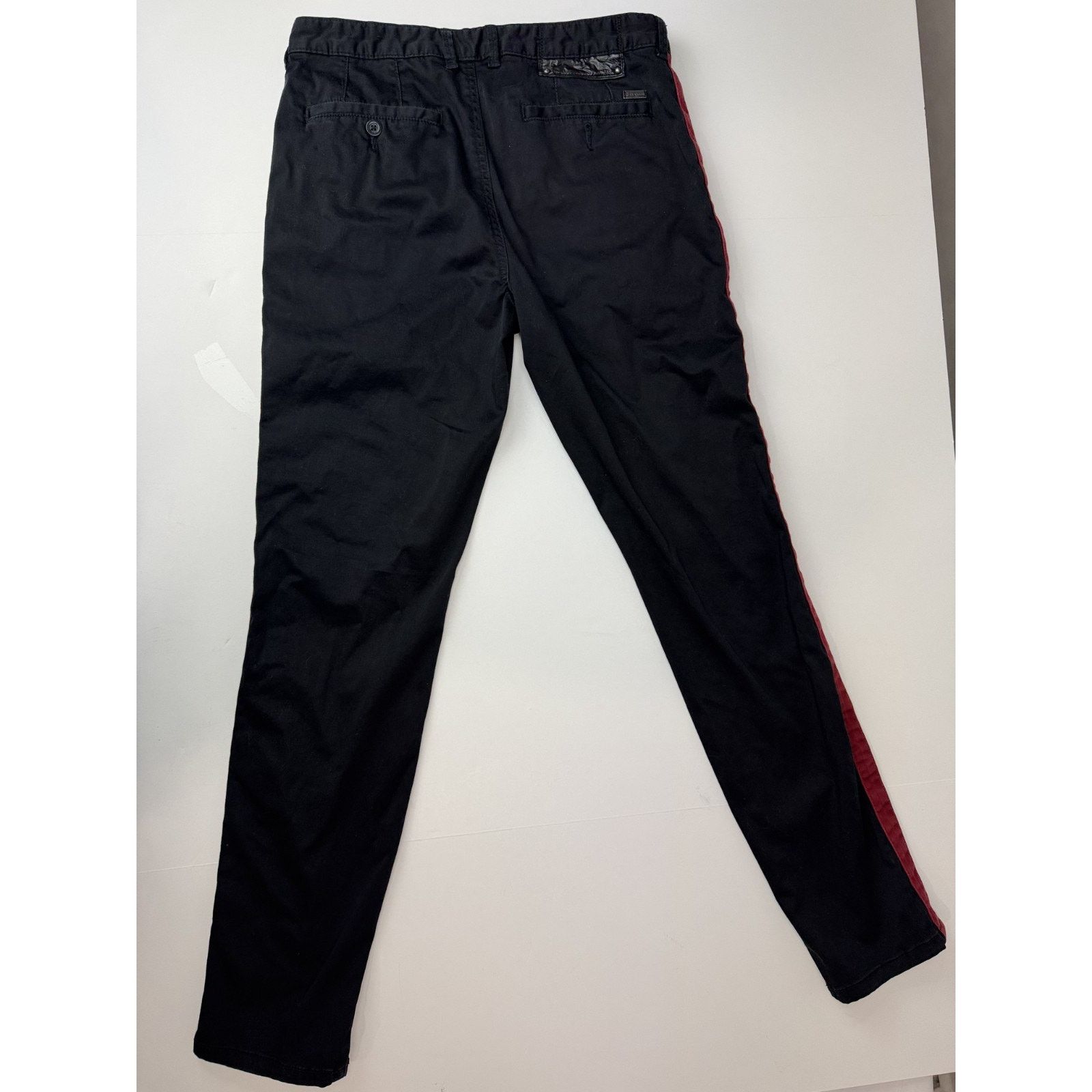 Other Guess G by Guess Black Skinny Pants Trousers Red Side 30*32 Size US 30 / EU 46 - 2 Thumbnail