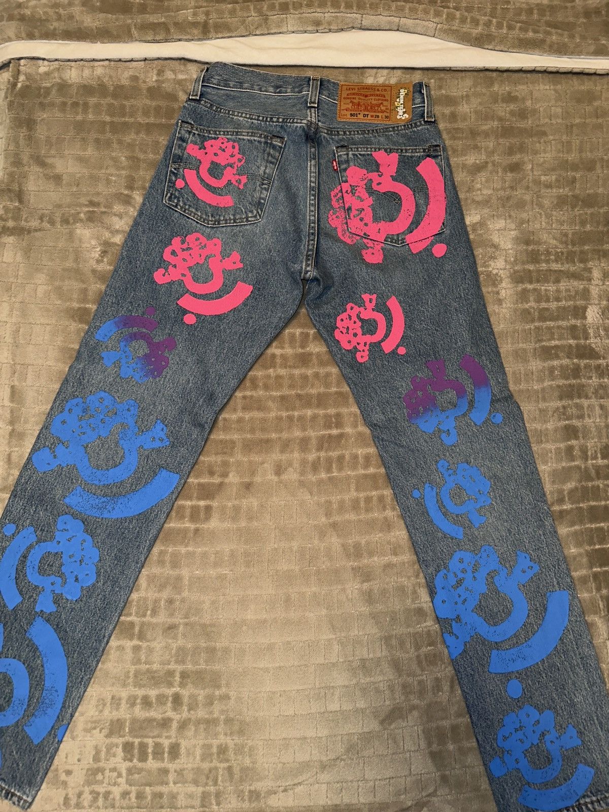 (B).Stroy × DENIM TEARS DENIM TEARS X (B)STROY LEVI’S 501 Size US 28 / EU 44 - 3 Thumbnail