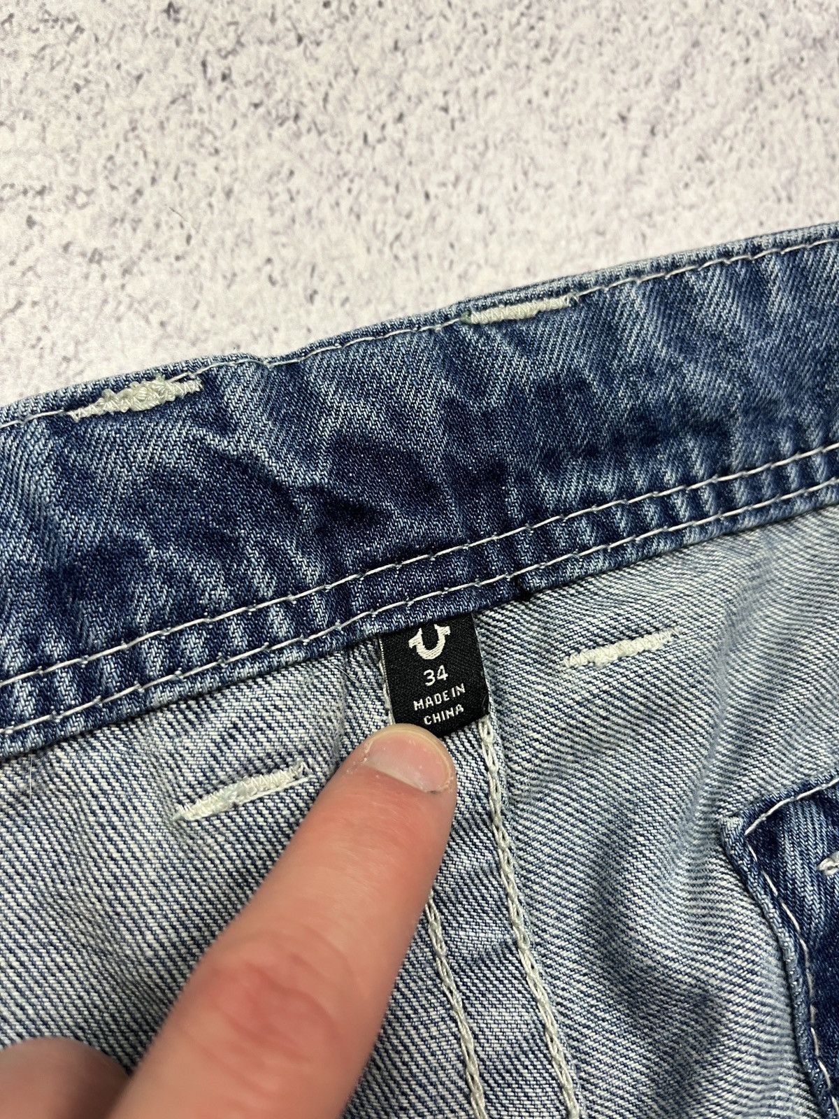 True Religion Crazy Y2K True Religion Baggy Denim Cargo Shorts Sk8 Hype Size US 34 / EU 50 - 6 Thumbnail