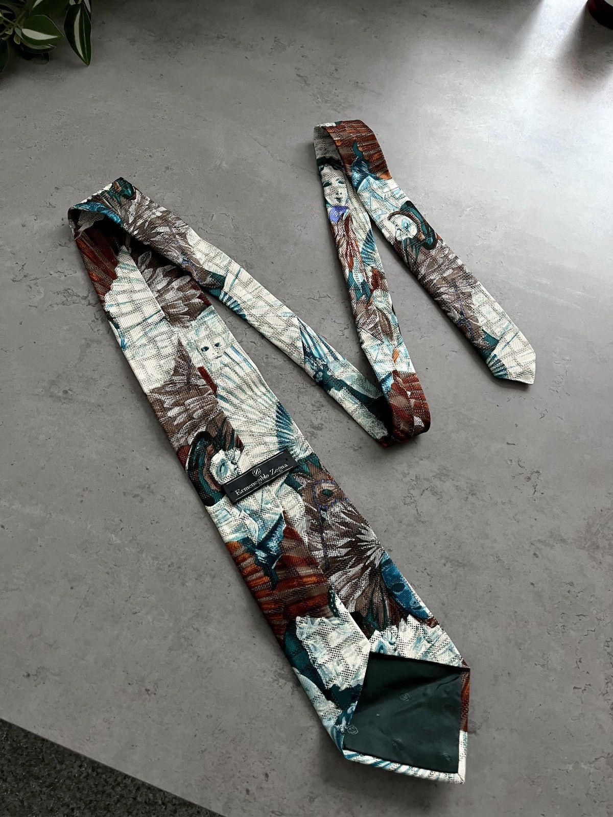 Ermenegildo Zegna × Vintage Ermenegildo Zegna 100% silk made in Italy tie Size ONE SIZE - 1 Thumbnail