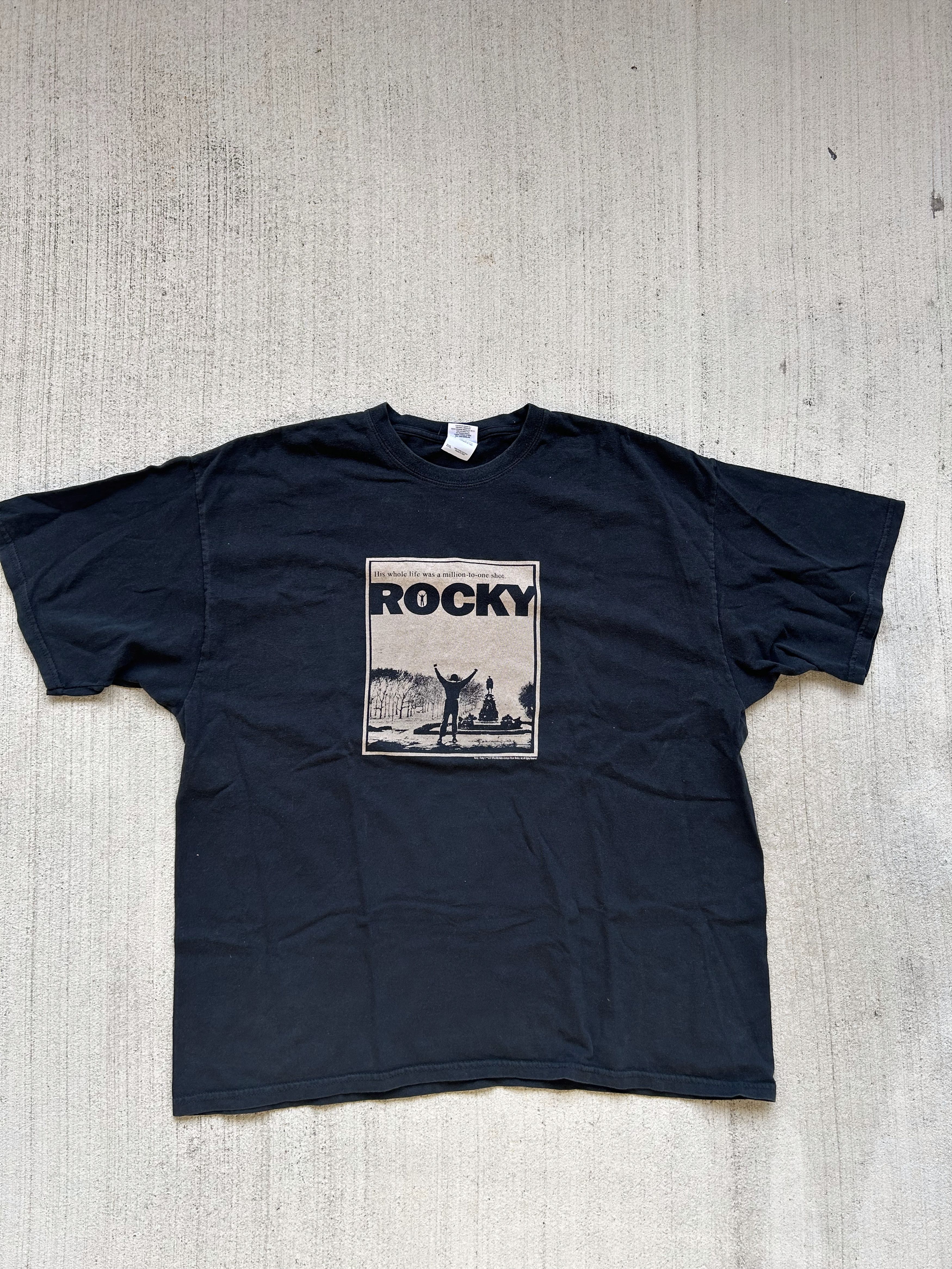 Vintage Vintage Rocky Movie Promo T-Shirt Size US XXL / EU 58 / 5 - 1 Thumbnail