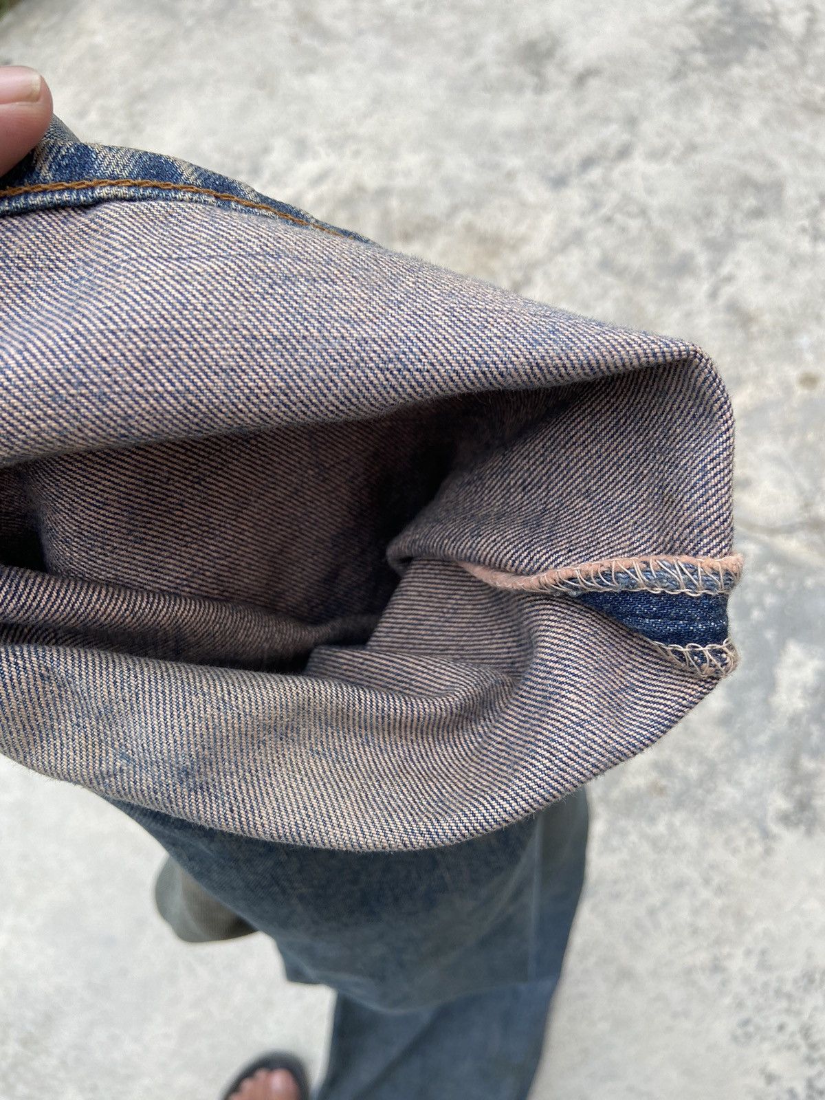 If Six Was Nine Vintage Levis 503 jeans red inside clothing flare Size US 32 / EU 48 - 13 Thumbnail