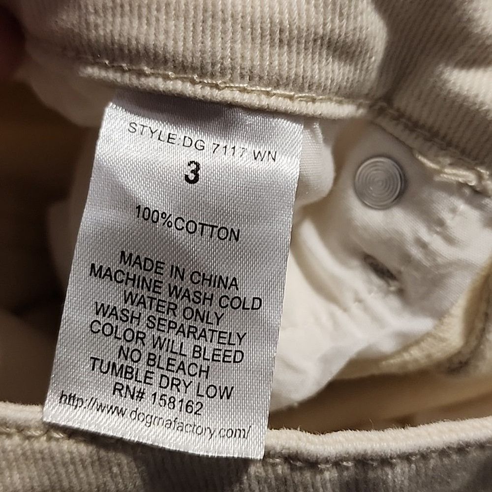 Other Dogma Wide Leg Distressed Jeans Women 25 Cream Streetwear Size 25" / US 0 / IT 36 - 11 Thumbnail