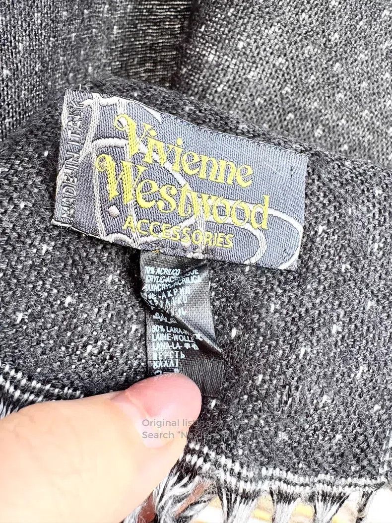 Vivienne Westwood Vivienne Westwood Black Gray Double-sided Polka Dot Big Sa Size ONE SIZE - 9 Thumbnail