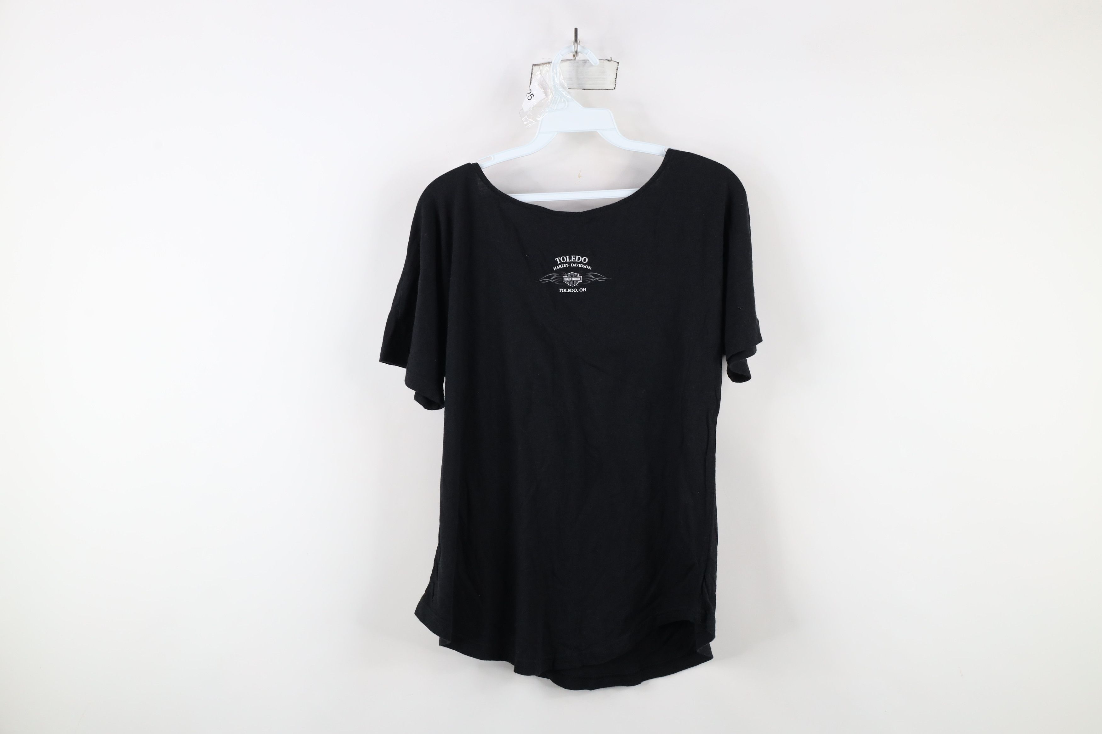 Harley Davidson × Vintage Vintage Y2K Harley Davidson Tribal Scoop Neck T-Shirt Size L / US 10 / IT 46 - 10 Thumbnail