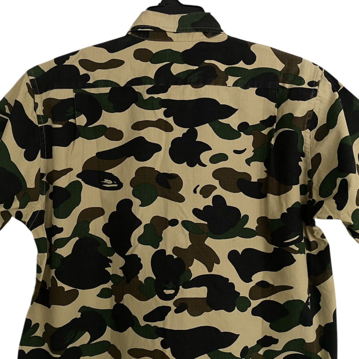 Bape Bape 1ST Yellow Camo Short Sleeve Shirts Size US XL / EU 56 / 4 - 5 Thumbnail