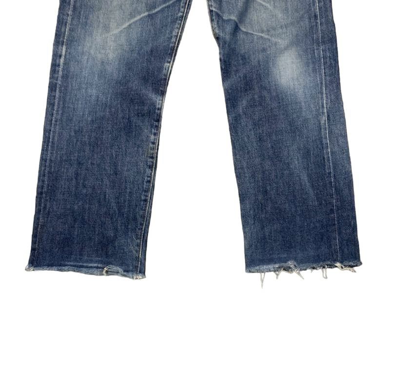 Levi's Vintage Levis 502 Big E Straight Leg Blue Jeans Distressed Size US 33 - 2 Thumbnail