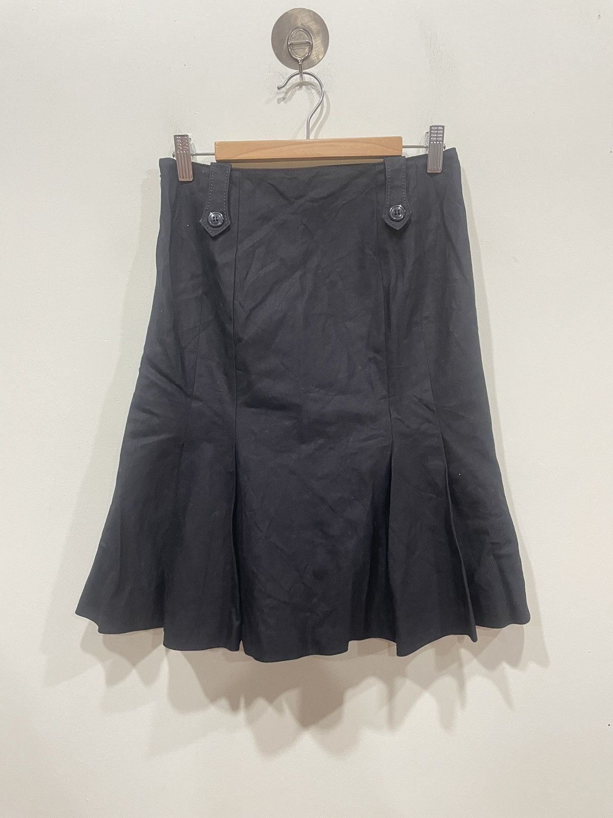 Burberry × Vintage Burberry Plain Black skirt Size 28" / US 6 / IT 42 - 2 Thumbnail