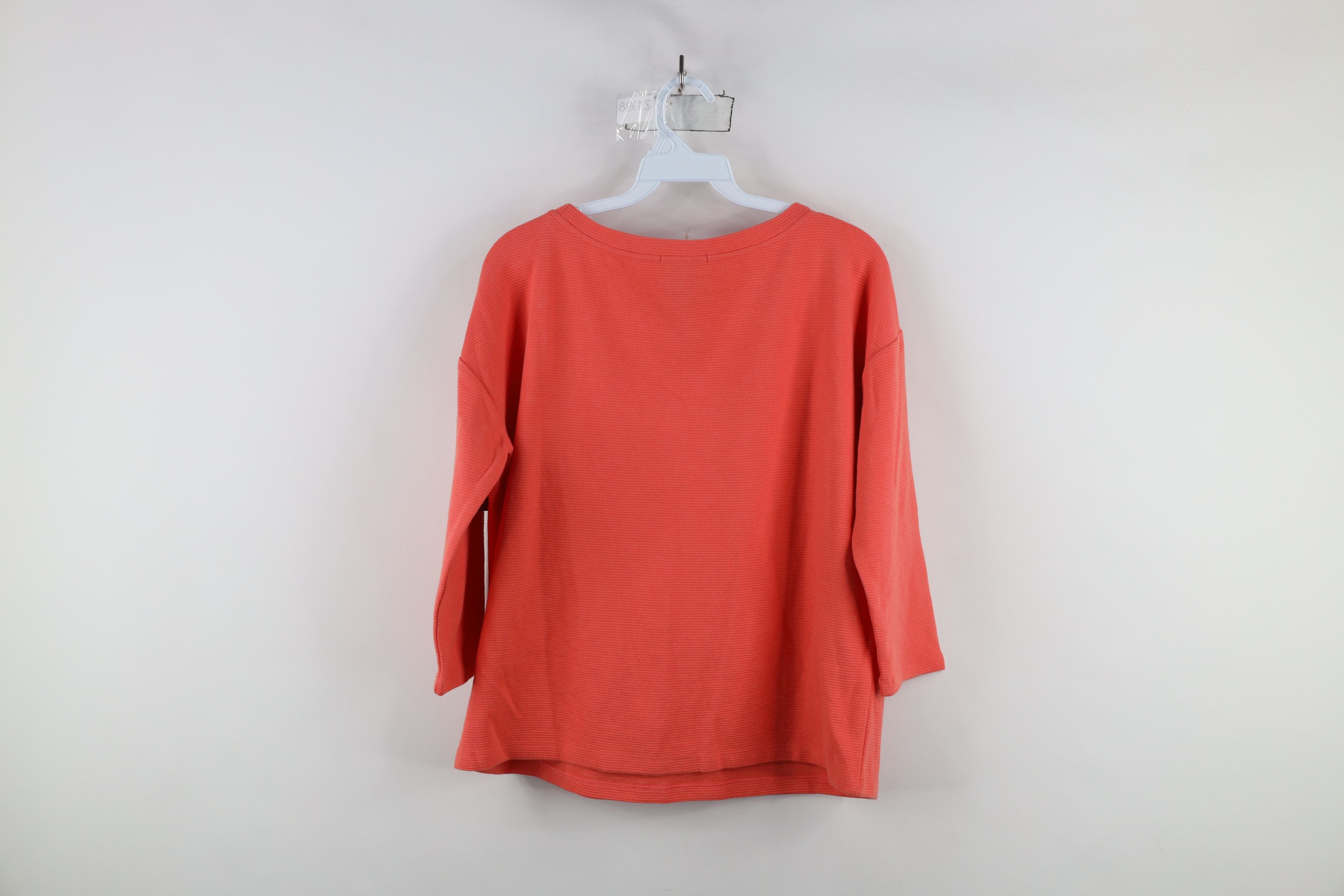 Gap × Vintage New Sample Gap Textured Ribbed Knit 3/4 Sleeve T-Shirt Size S / US 4 / IT 40 - 9 Thumbnail