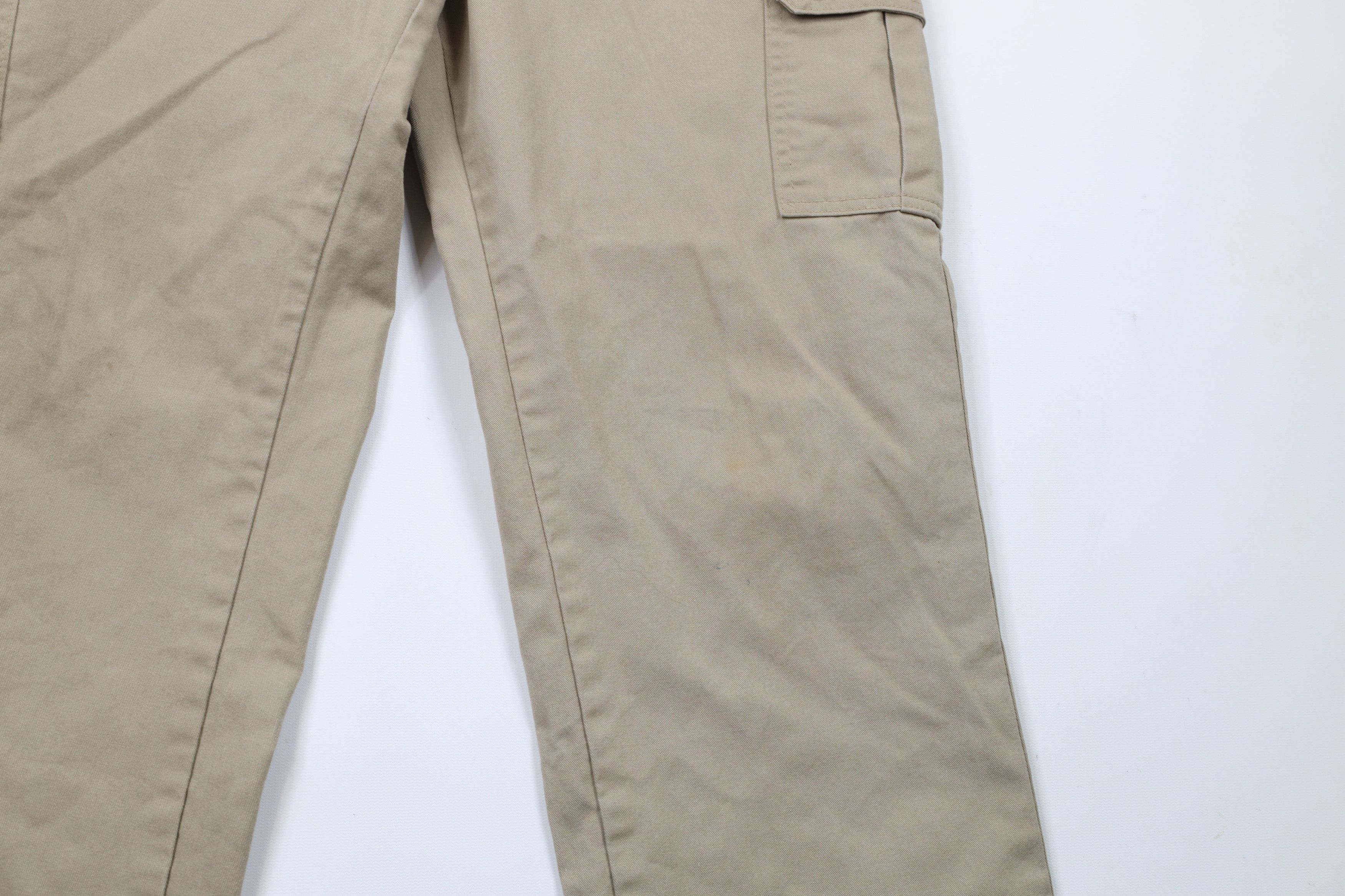 Dickies × Vintage Vintage Dickies Straight Leg Dungaree Cargo Pants Beige Size US 34 / EU 50 - 6 Thumbnail