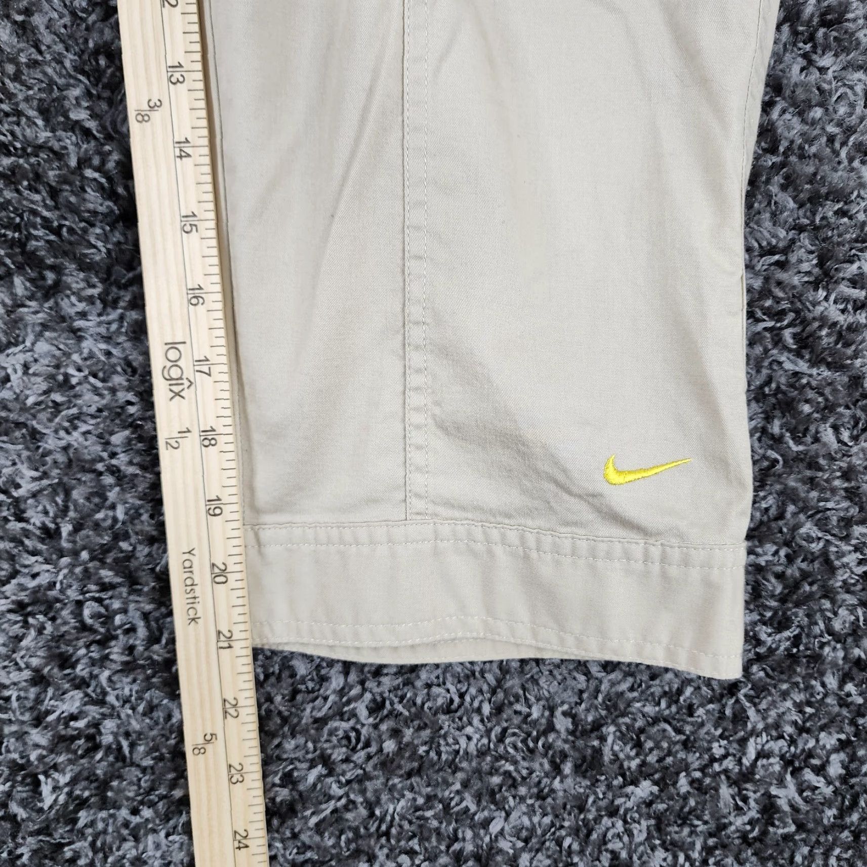 Nike Nike Women's Lightweight Cotton Capri Pants Size M Beige Activewear Size ONE SIZE - 5 Thumbnail