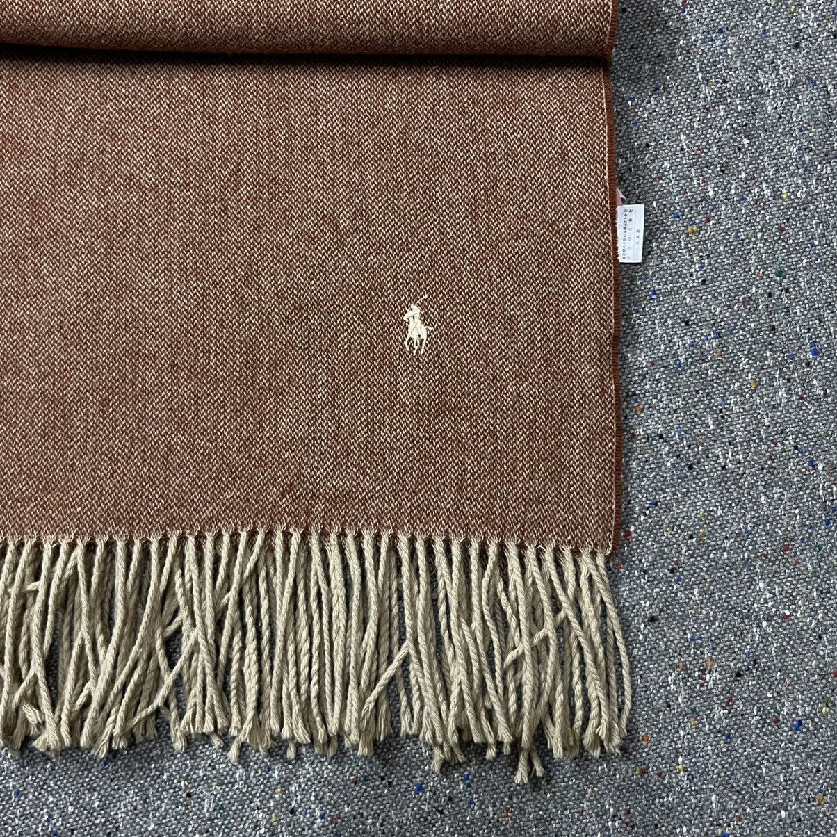 Ralph Lauren Ralph Lauren Reversible Wool Brown Wrap Size ONE SIZE - 2 Thumbnail