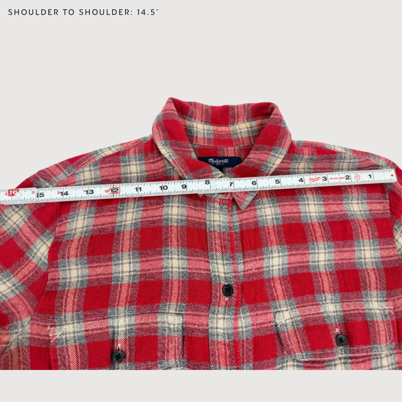 Madewell Madewell Exboyfriend Fairfax Plaid Flannel Shirt S Size S / US 4 / IT 40 - 8 Thumbnail
